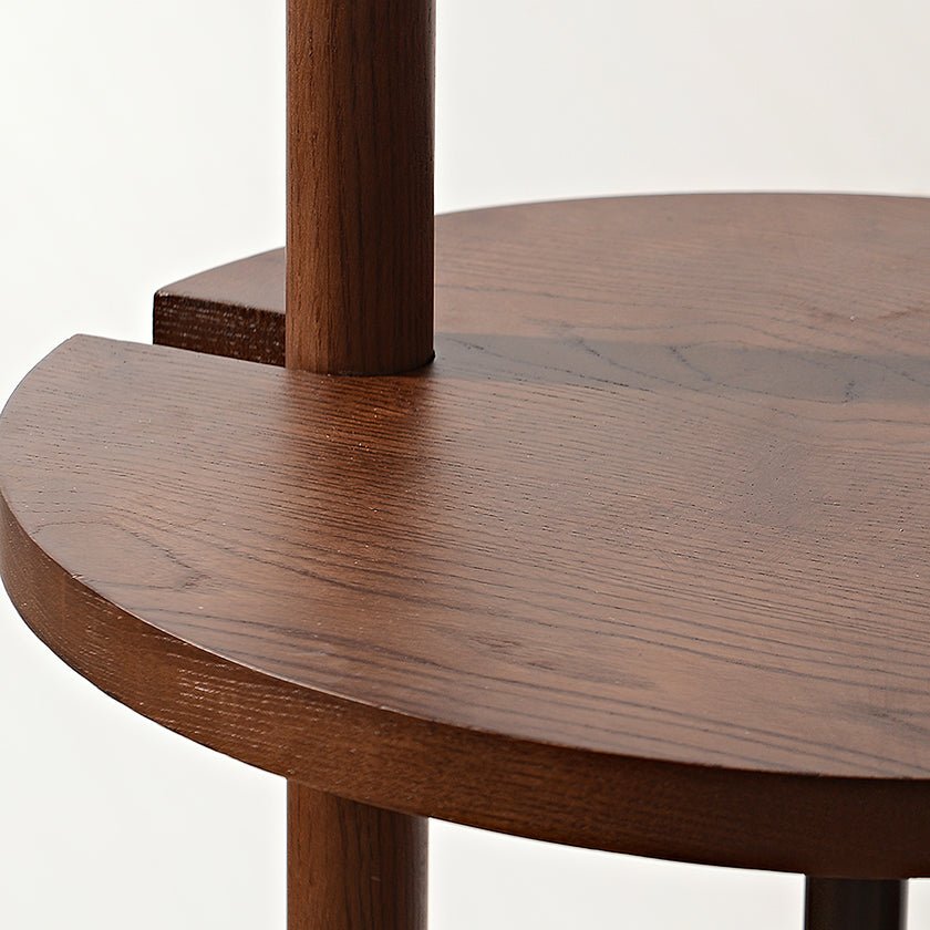 Mirz lámpara de pie minimalista de madera de nogal