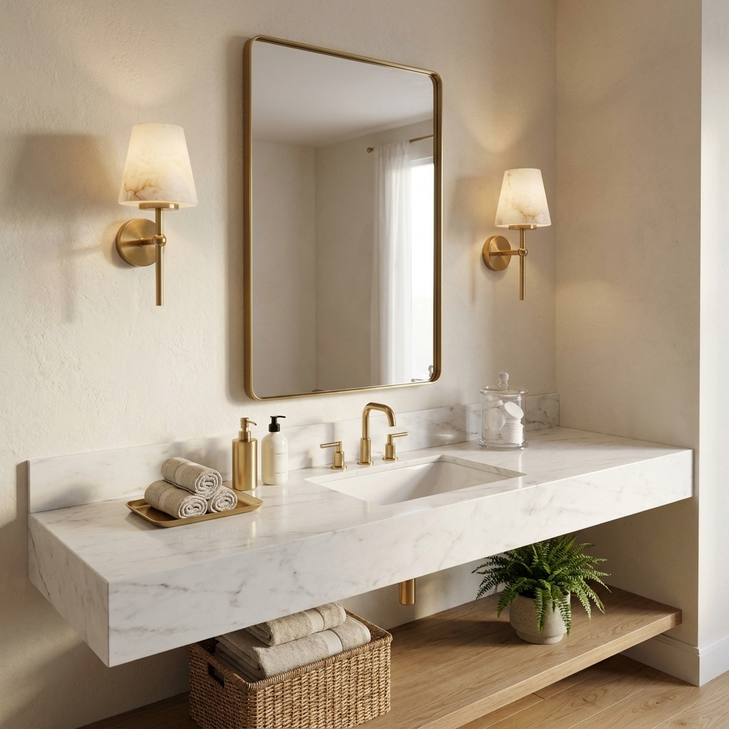 Stavermere Aplique de pared de alabastro