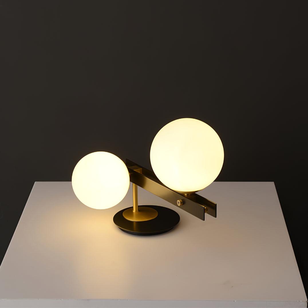 Veloella lámpara de mesa contemporánea de vidrio