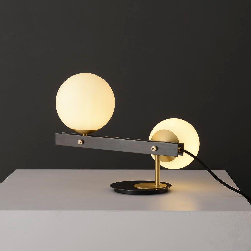 Veloella lámpara de mesa contemporánea de vidrio