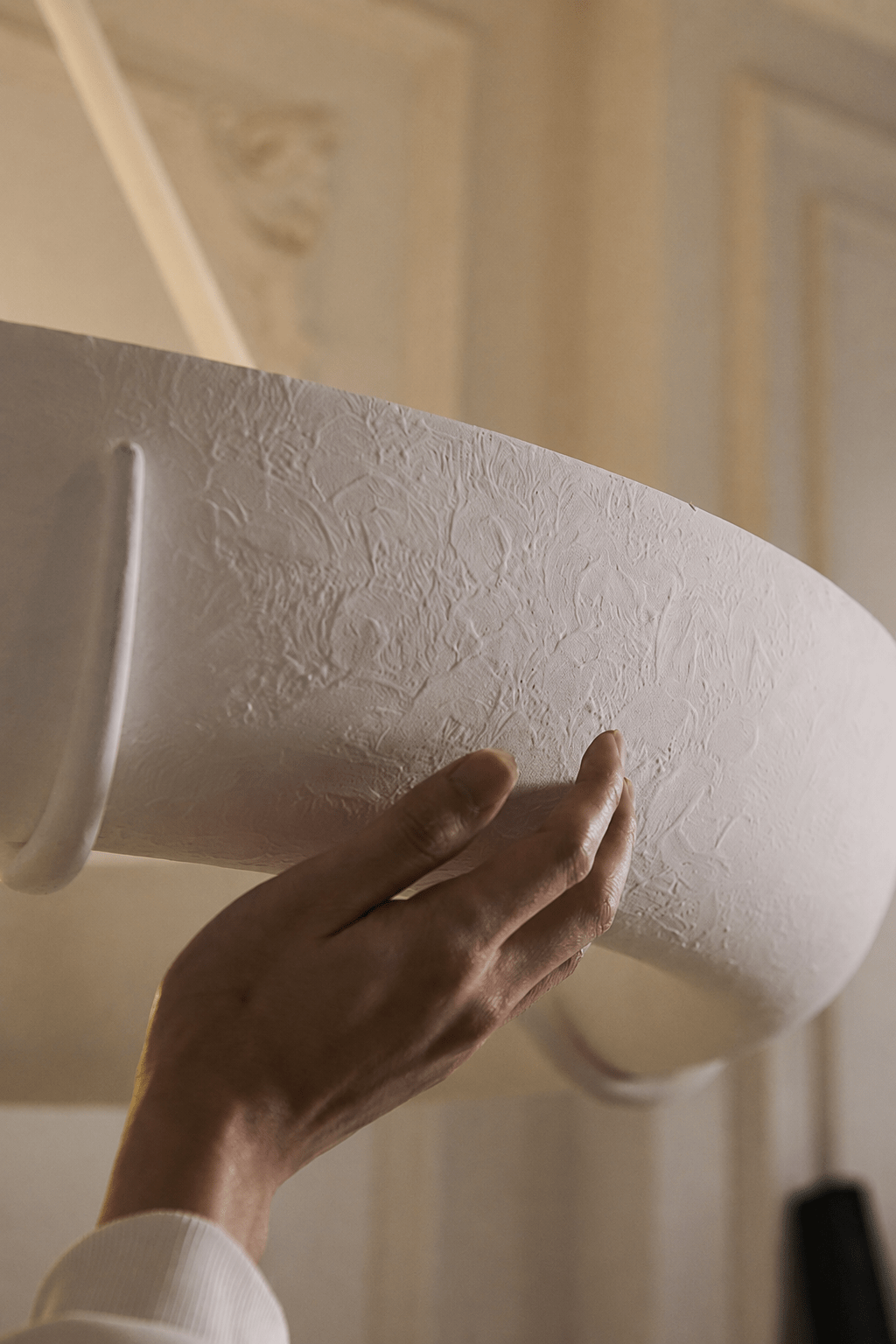 Plaster lámpara de araña tambor
