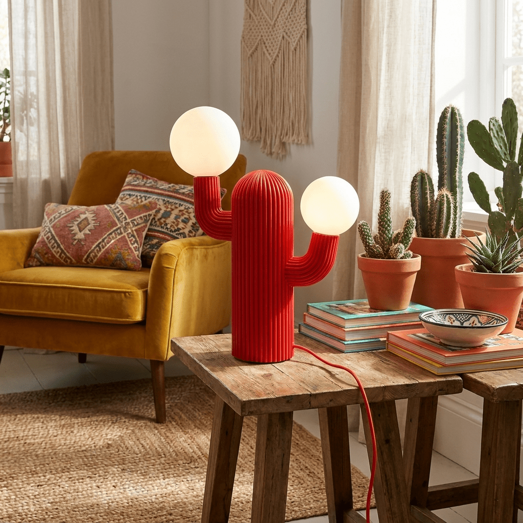 Lazlo lámpara de mesa Cactus