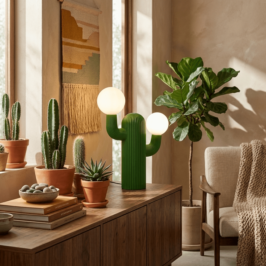 Lazlo lámpara de mesa Cactus