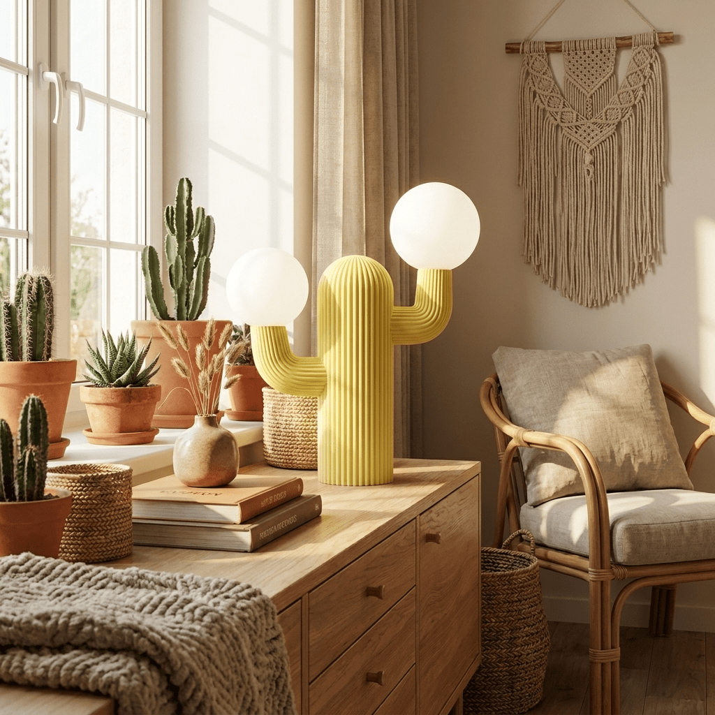 Lazlo lámpara de mesa Cactus