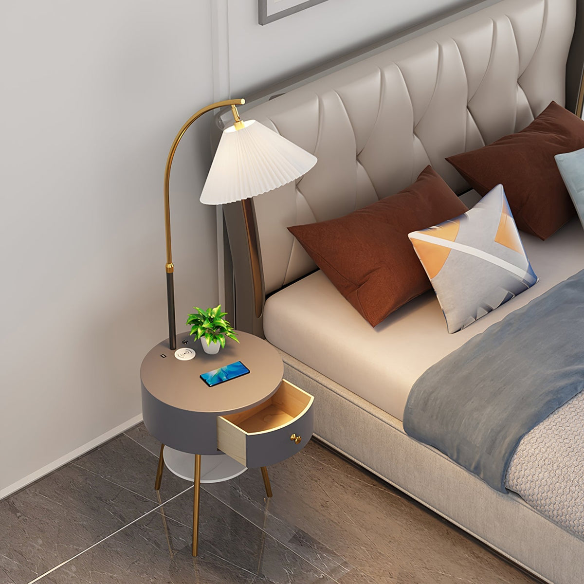 Arcora plisada Arc Floor Light