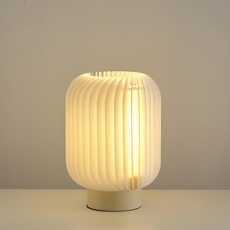 Thal lámpara de mesa orgánica plisada