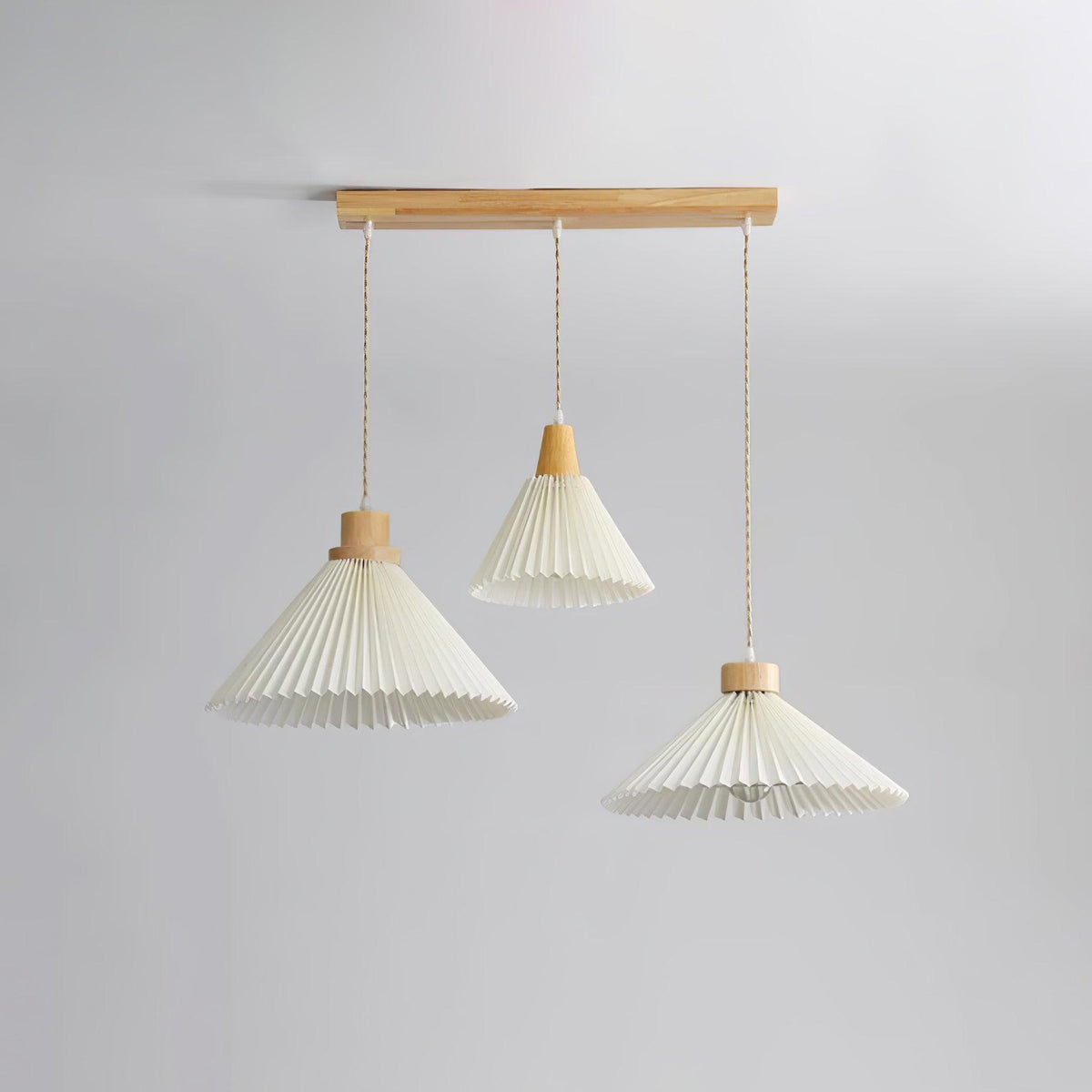 Rinisora lámpara colgante moderna de madera