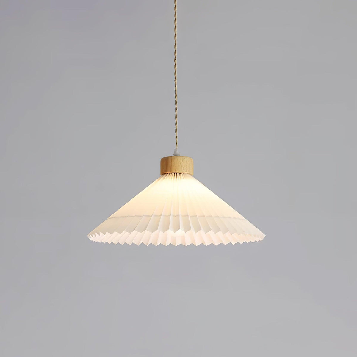 Rinisora lámpara colgante moderna de madera
