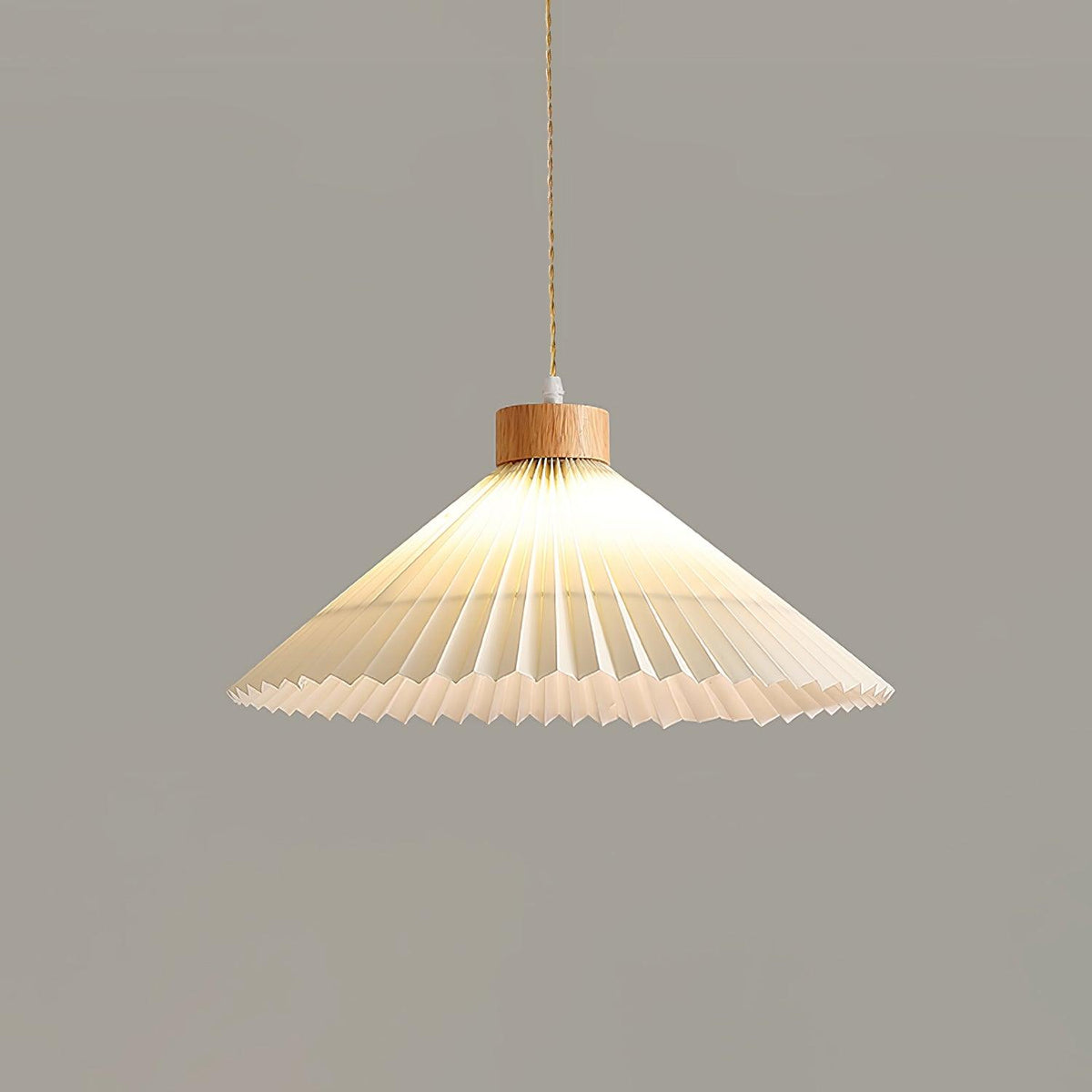 Rinisora lámpara colgante moderna de madera