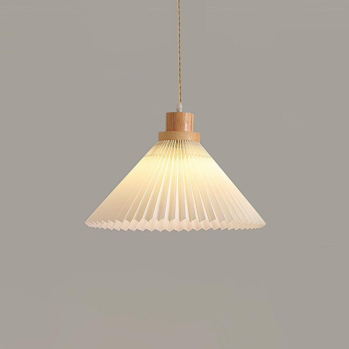 Rinisora lámpara colgante moderna de madera