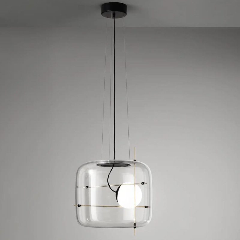 Ivex lámpara colgante contemporánea de vidrio