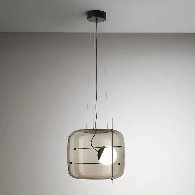 Ivex lámpara colgante contemporánea de vidrio
