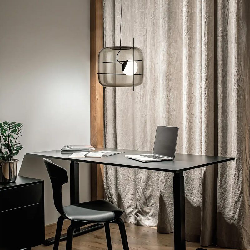 Ivex lámpara colgante contemporánea de vidrio