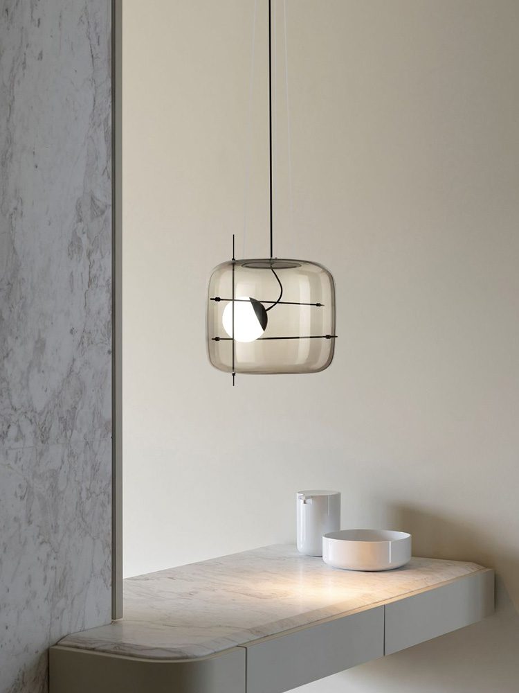 Ivex lámpara colgante contemporánea de vidrio