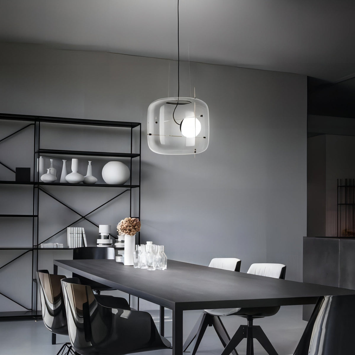 Ivex lámpara colgante contemporánea de vidrio