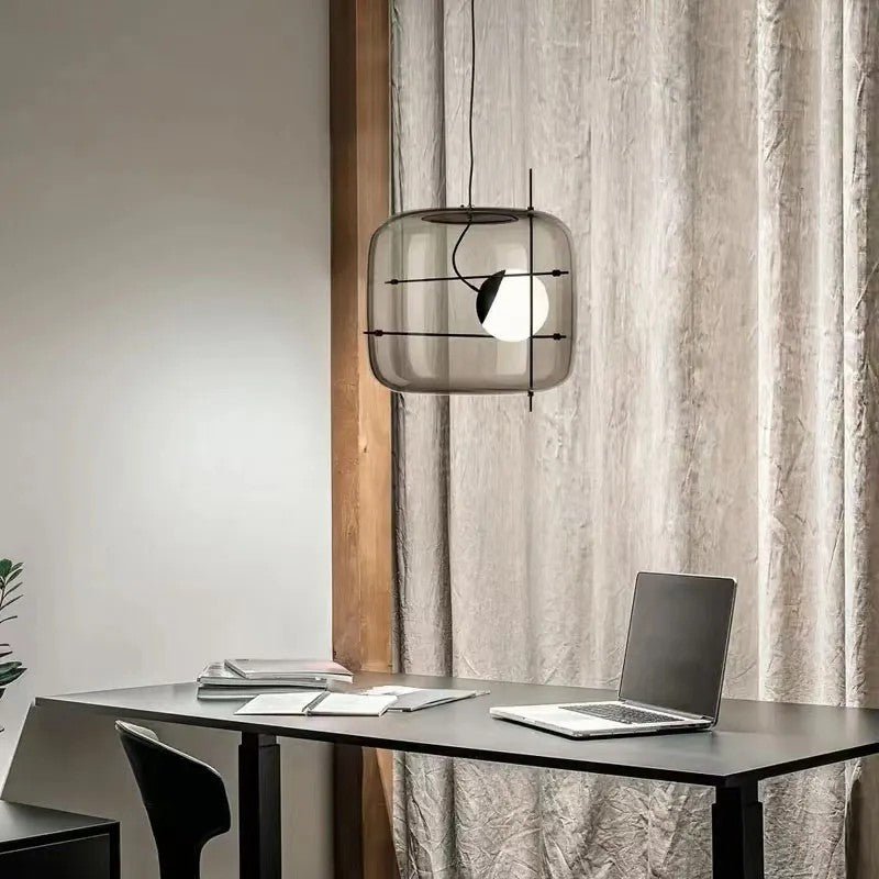 Ivex lámpara colgante contemporánea de vidrio