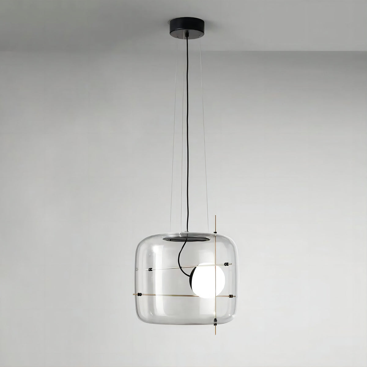 Ivex lámpara colgante contemporánea de vidrio