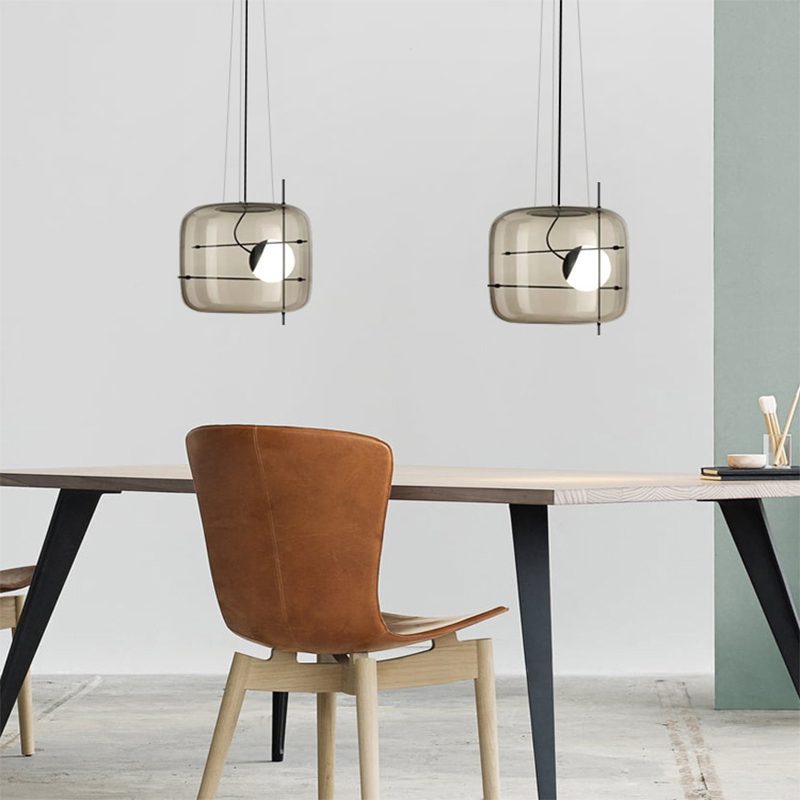 Ivex lámpara colgante contemporánea de vidrio
