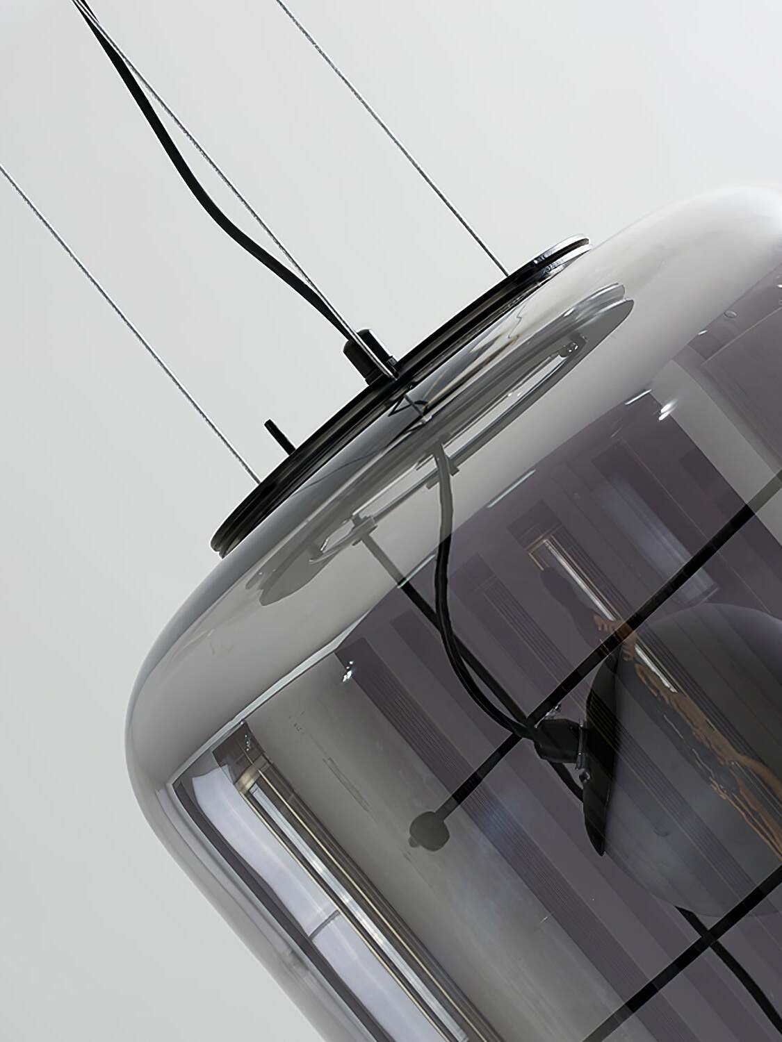 Ivex lámpara colgante contemporánea de vidrio
