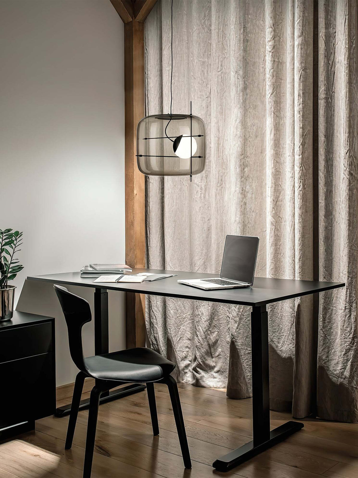 Ivex lámpara colgante contemporánea de vidrio