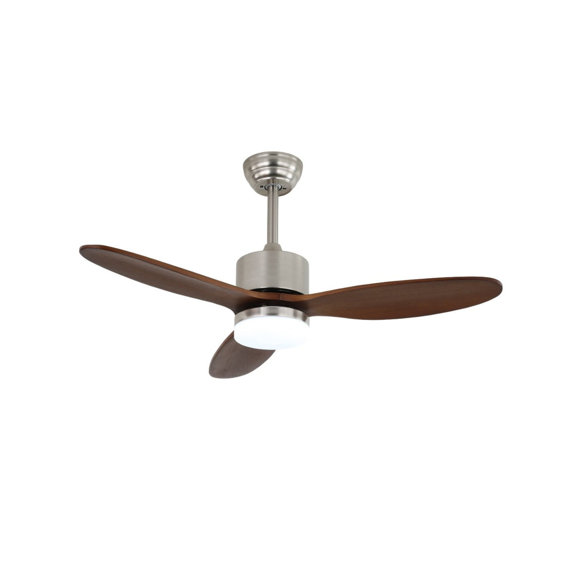 Aldirella ventilador de techo con luz minimalista de madera