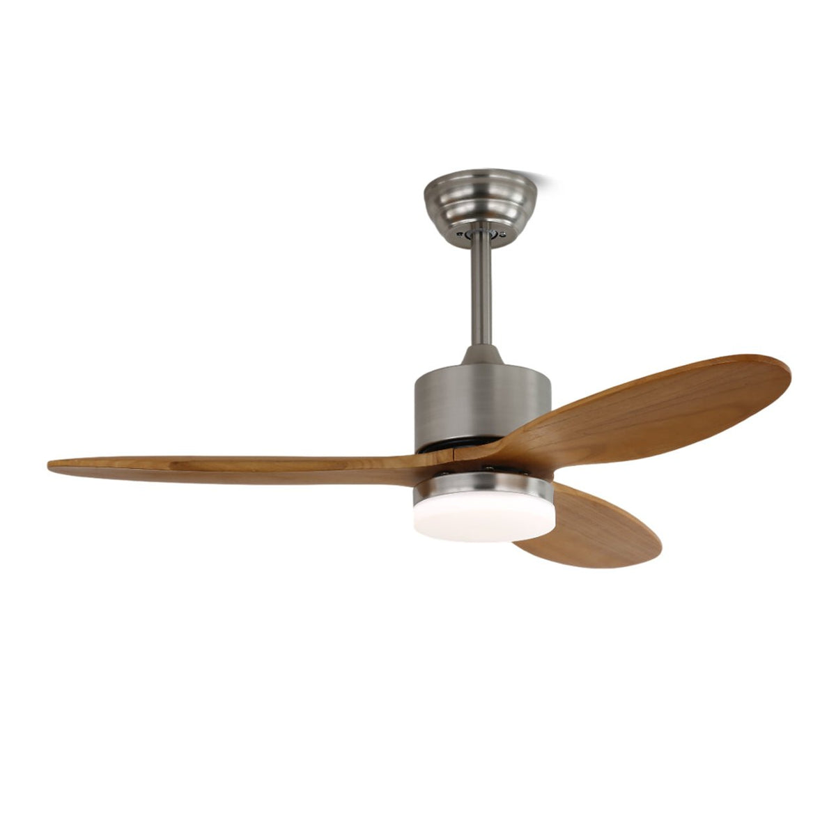 Aldirella ventilador de techo con luz minimalista de madera