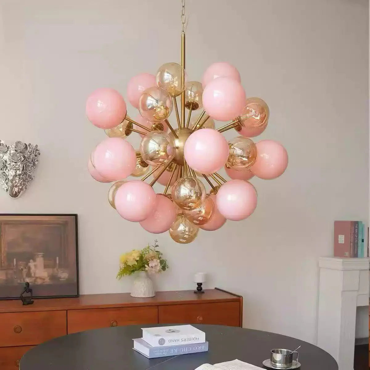 Eiruiel lámpara de araña con globos de vidrio esfera
