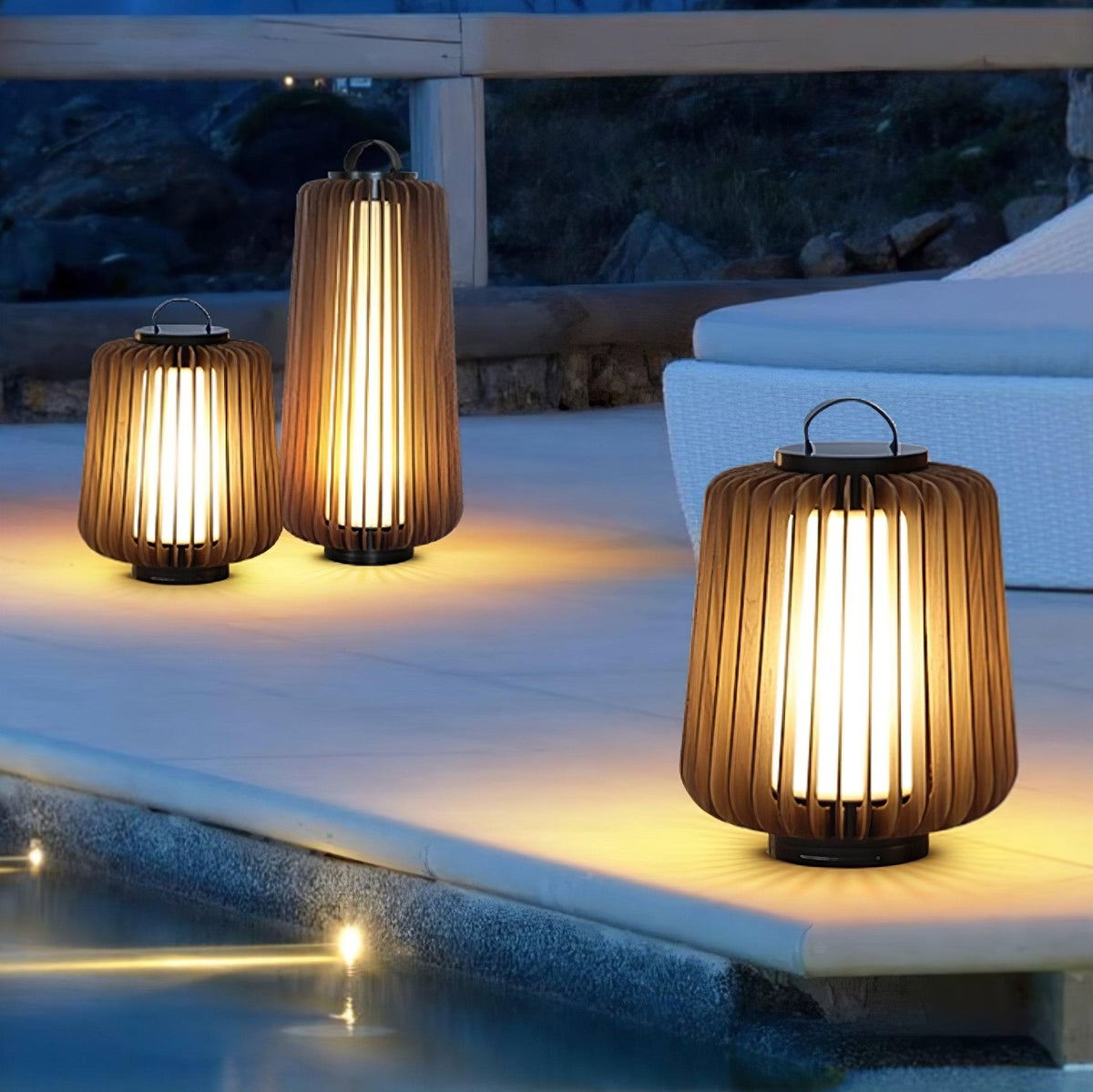 Irina luminaria exterior portátil de arte Irina