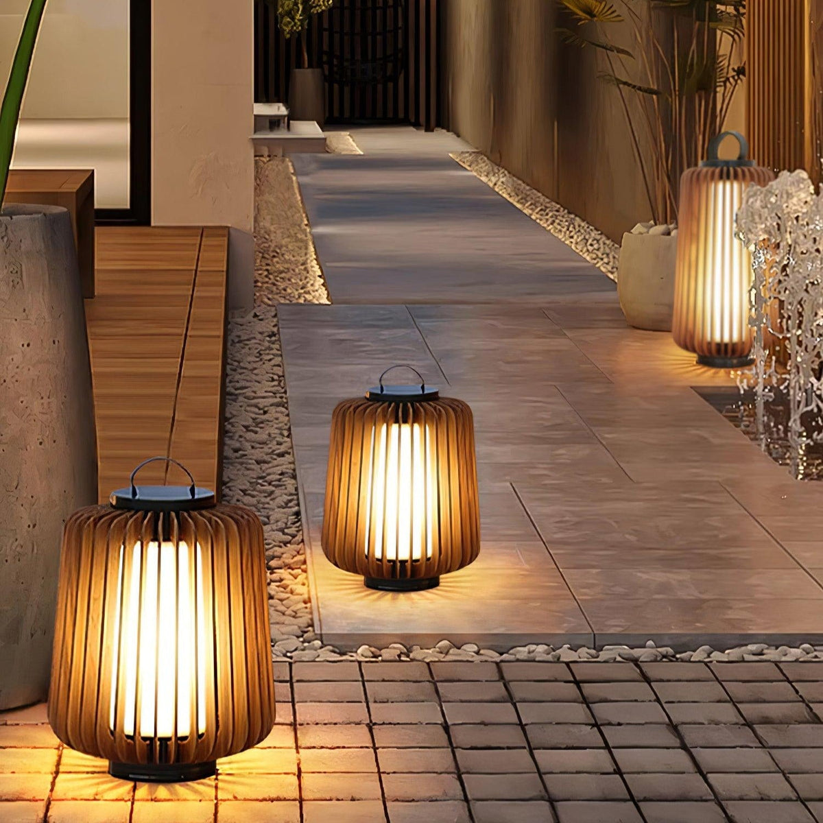 Irina luminaria exterior portátil de arte Irina