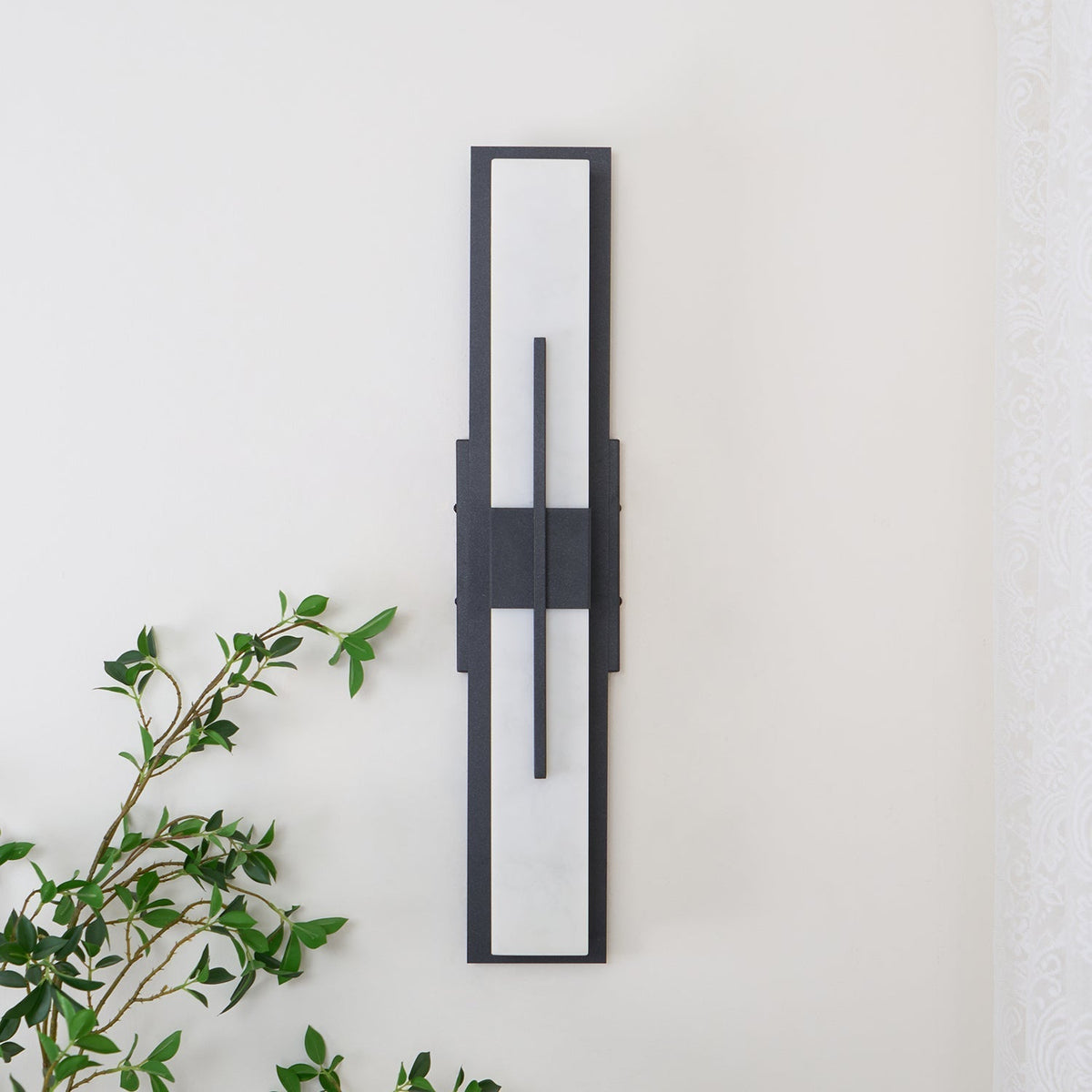 Elarvin aplique de pared clásico único exterior de resina