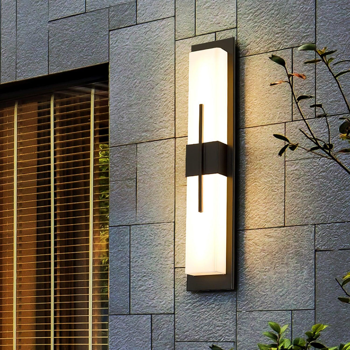 Elarvin aplique de pared clásico único exterior de resina