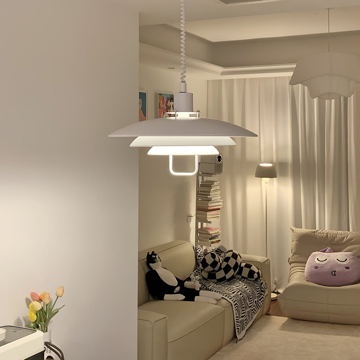 Divor lámpara colgante de aluminio glam