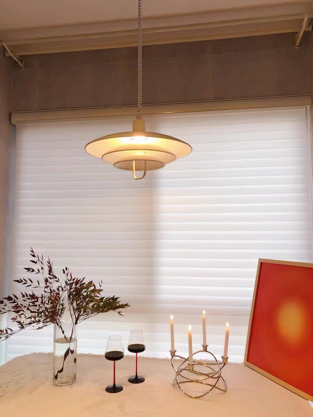 Divor lámpara colgante de aluminio glam