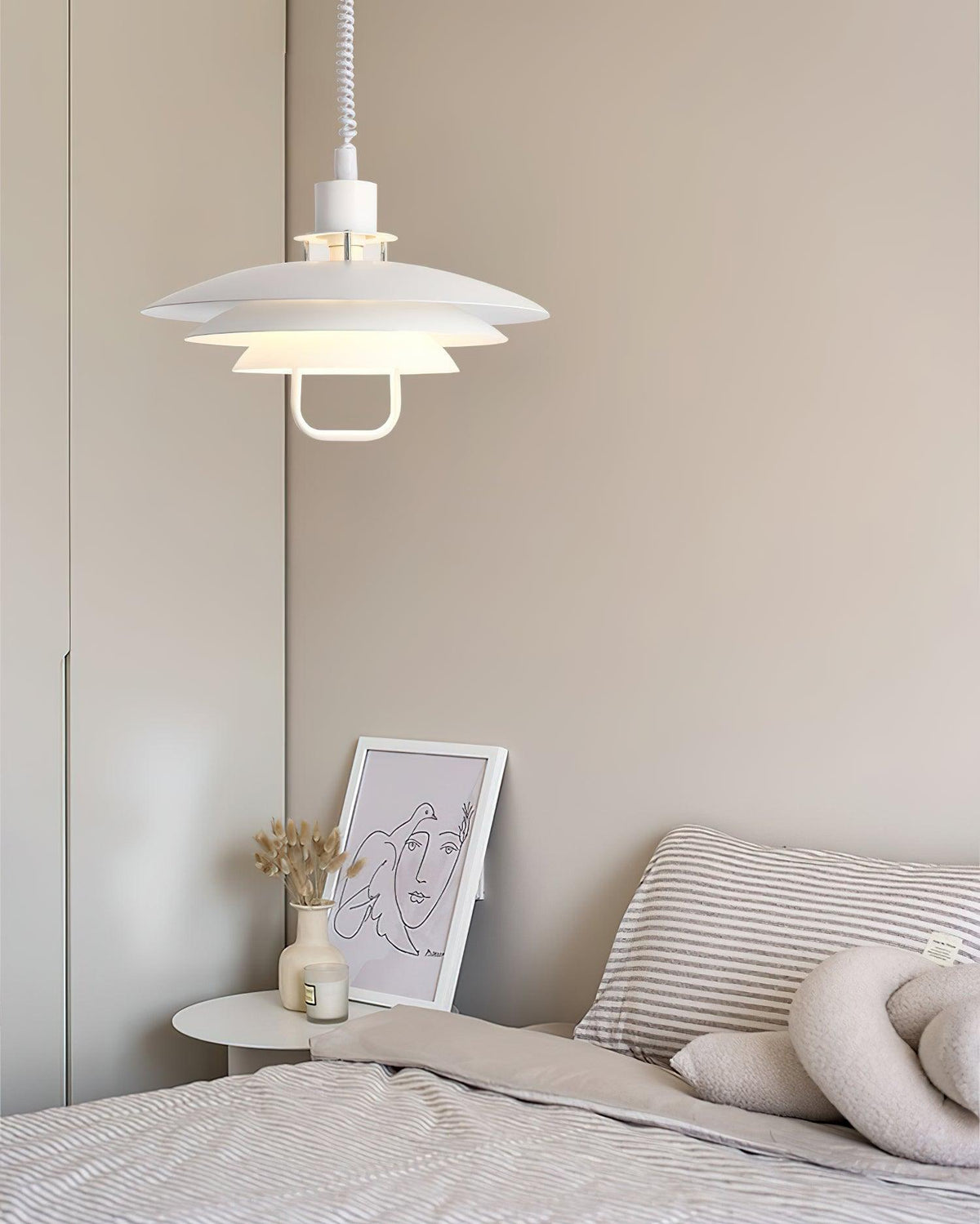 Divor lámpara colgante de aluminio glam