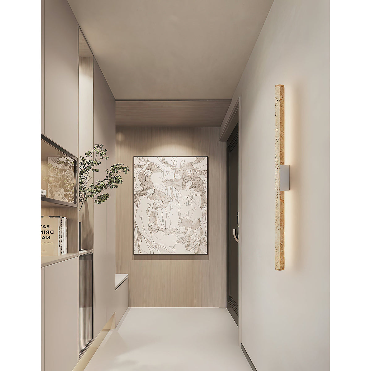 Vivyna aplique de pared travertino