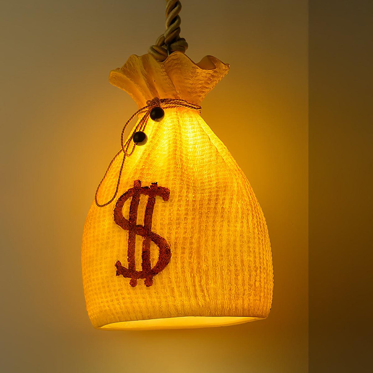 Firten lámpara colgante Art única de resina Pouch