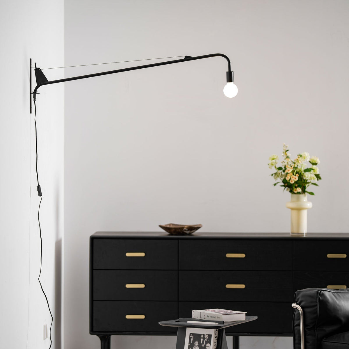 Blu aplique de pared moderno minimalista