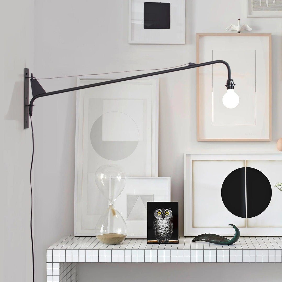 Blu aplique de pared moderno minimalista