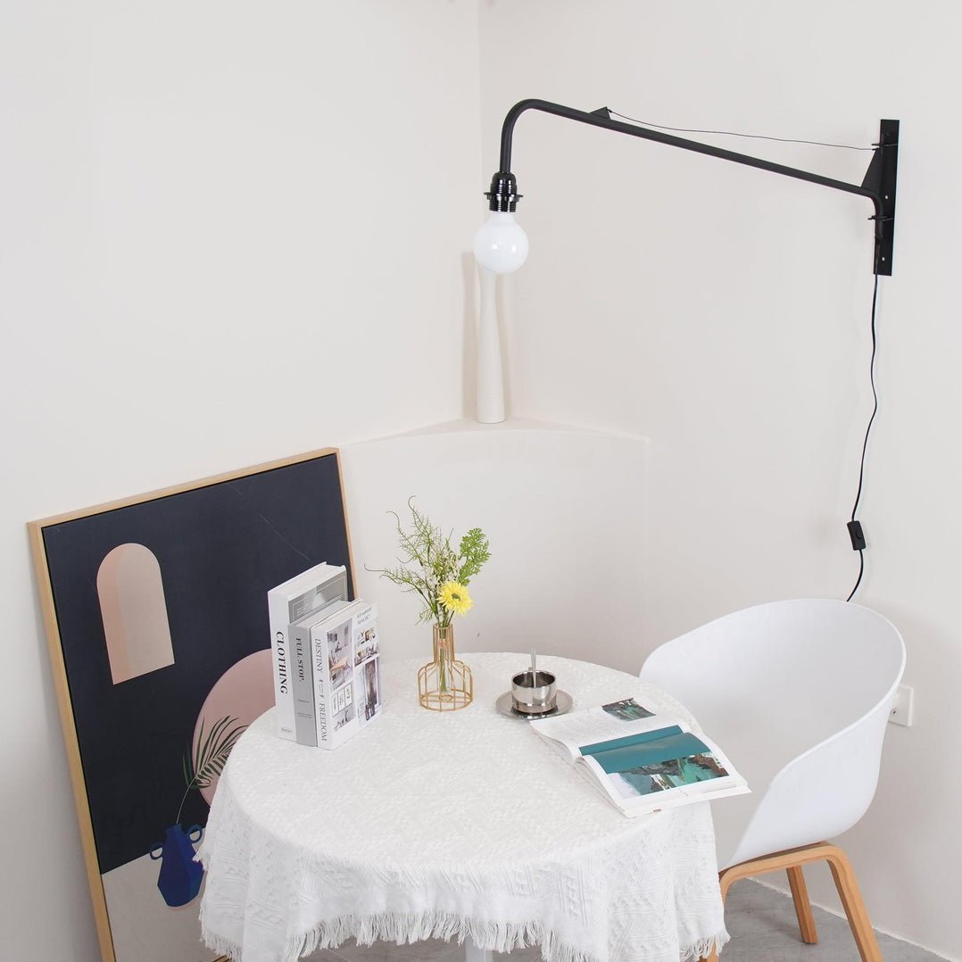 Blu aplique de pared moderno minimalista