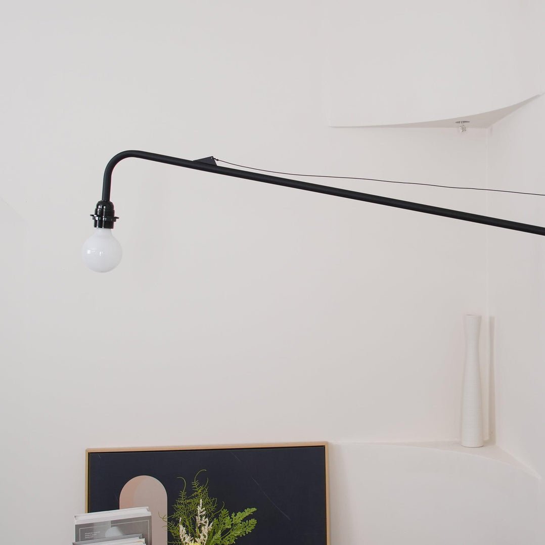 Blu aplique de pared moderno minimalista