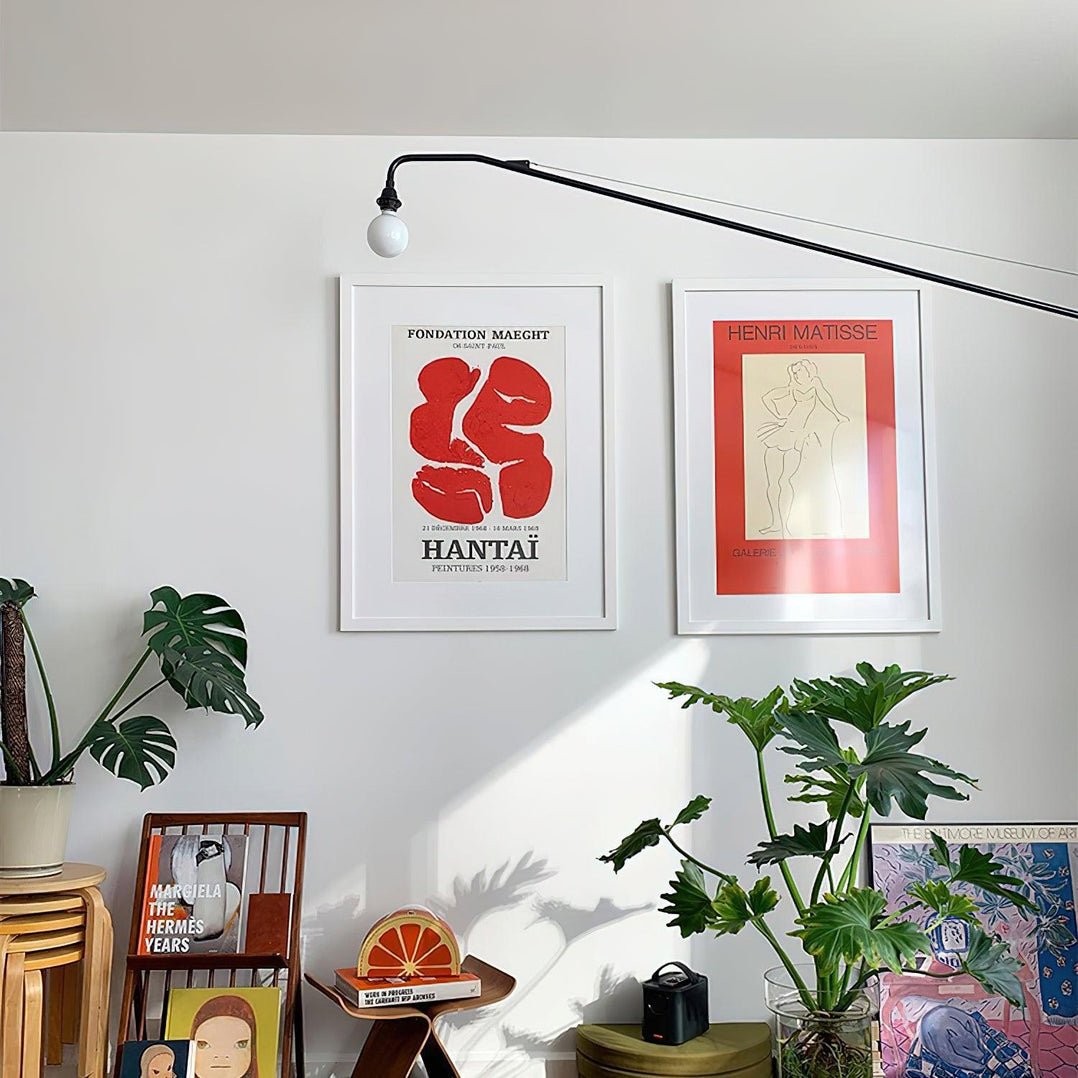 Blu aplique de pared moderno minimalista