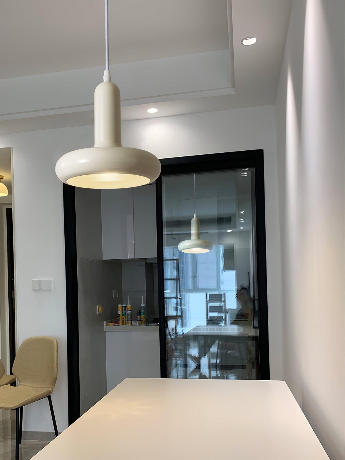 Lunaren lámpara colgante Cozy de estilo clásico Cream