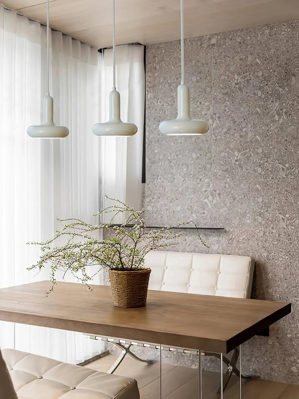 Lunaren lámpara colgante Cozy de estilo clásico Cream