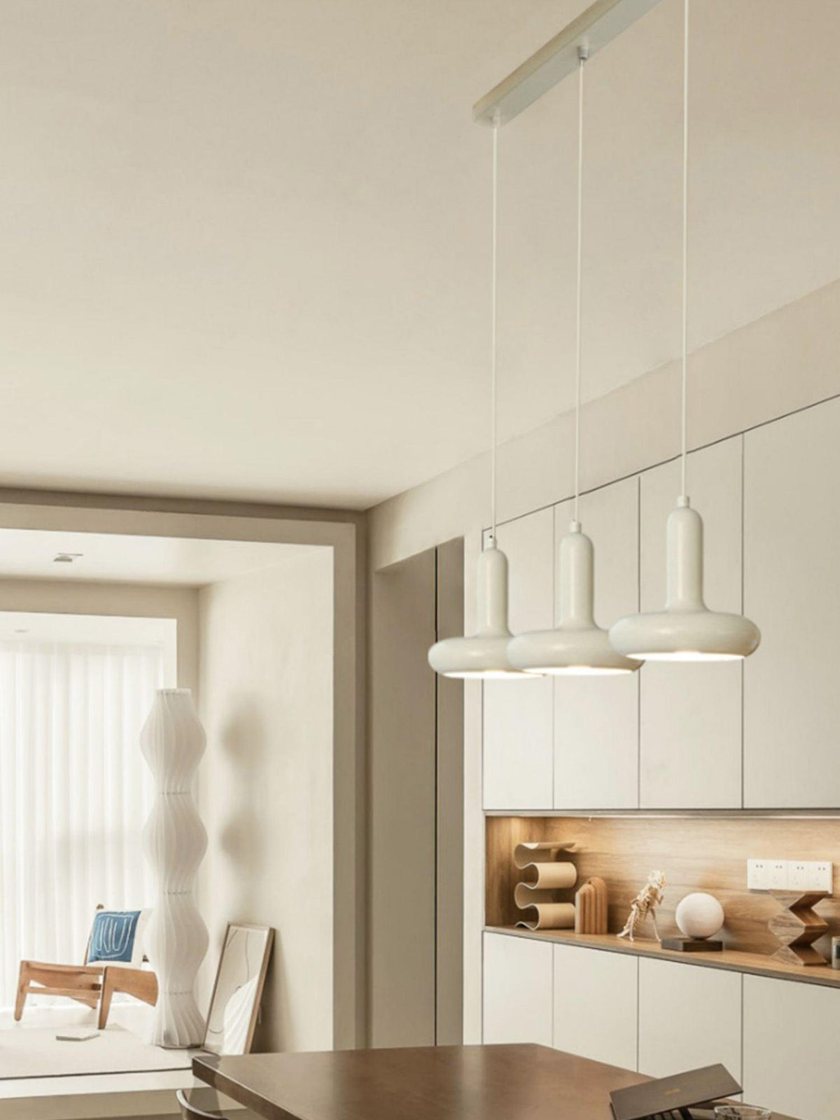 Lunaren lámpara colgante Cozy de estilo clásico Cream