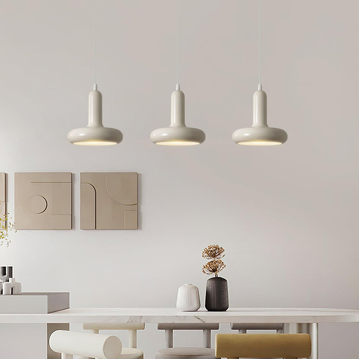 Lunaren lámpara colgante Cozy de estilo clásico Cream