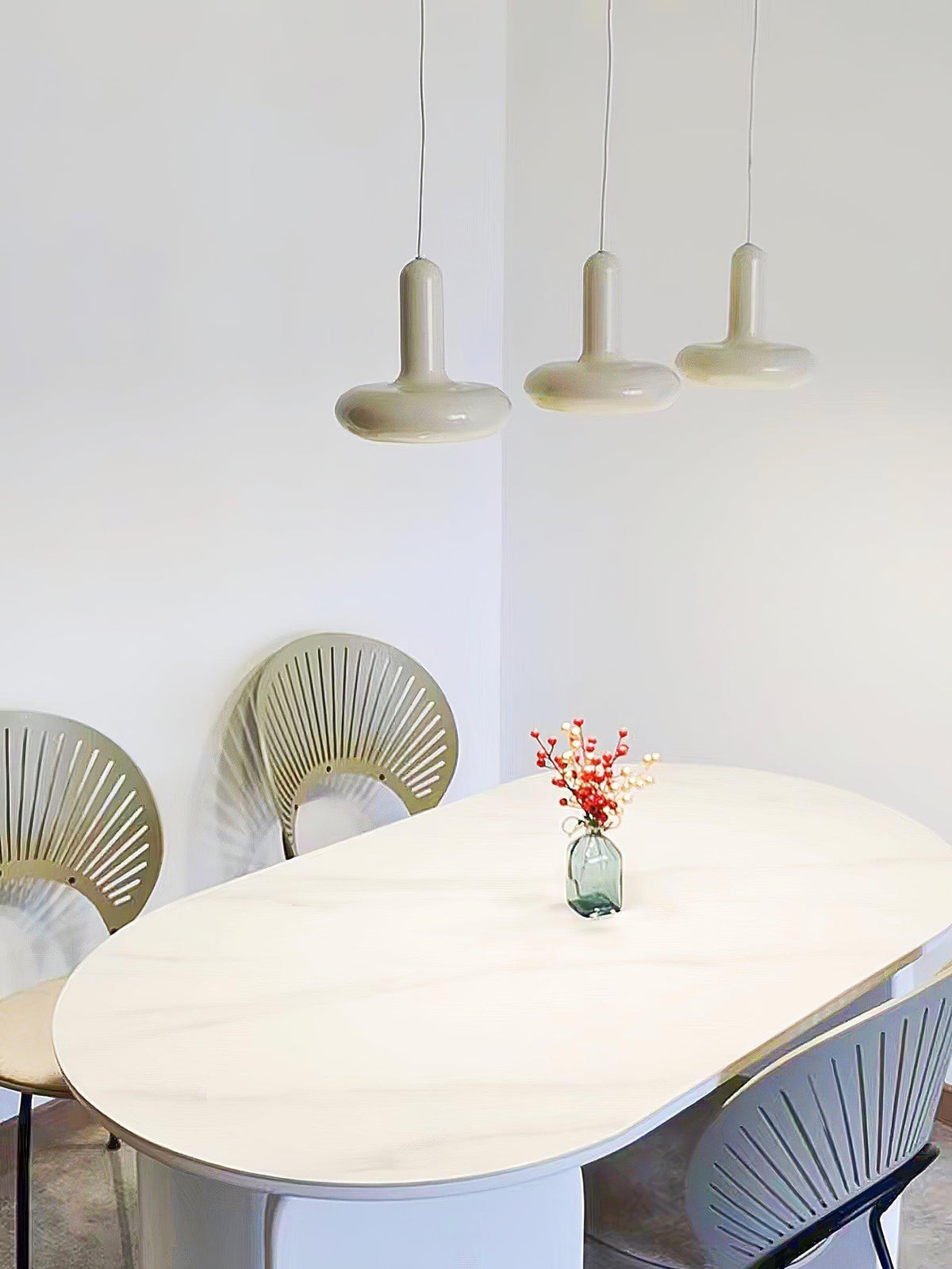 Lunaren lámpara colgante Cozy de estilo clásico Cream
