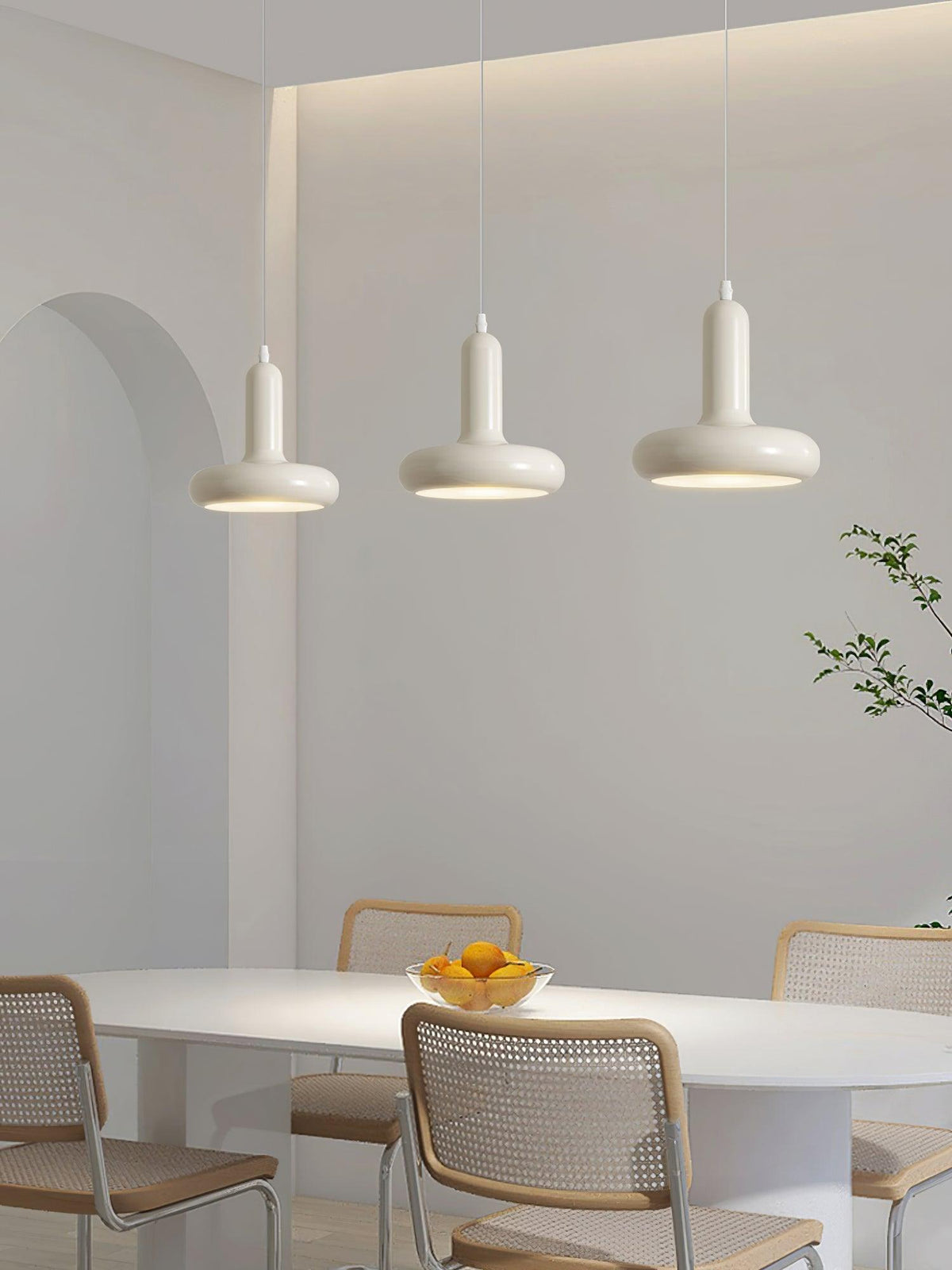 Lunaren lámpara colgante Cozy de estilo clásico Cream