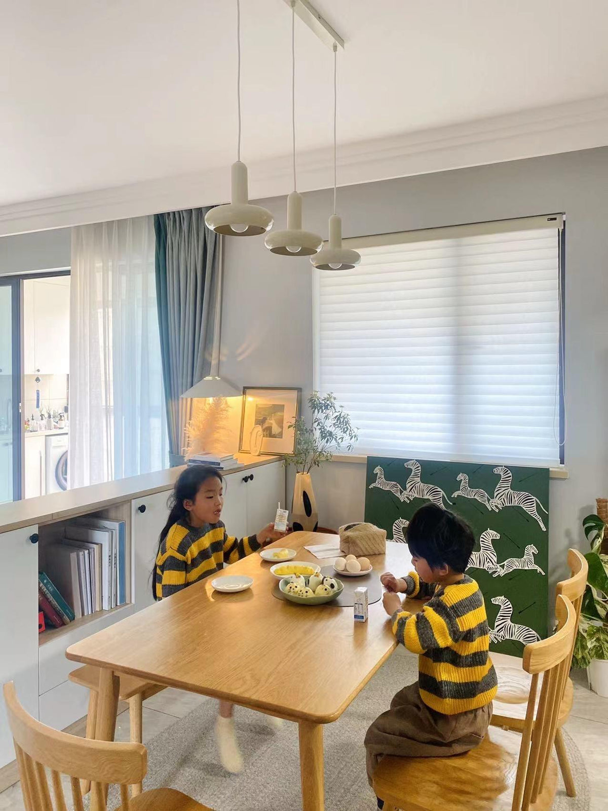 Lunaren lámpara colgante Cozy de estilo clásico Cream