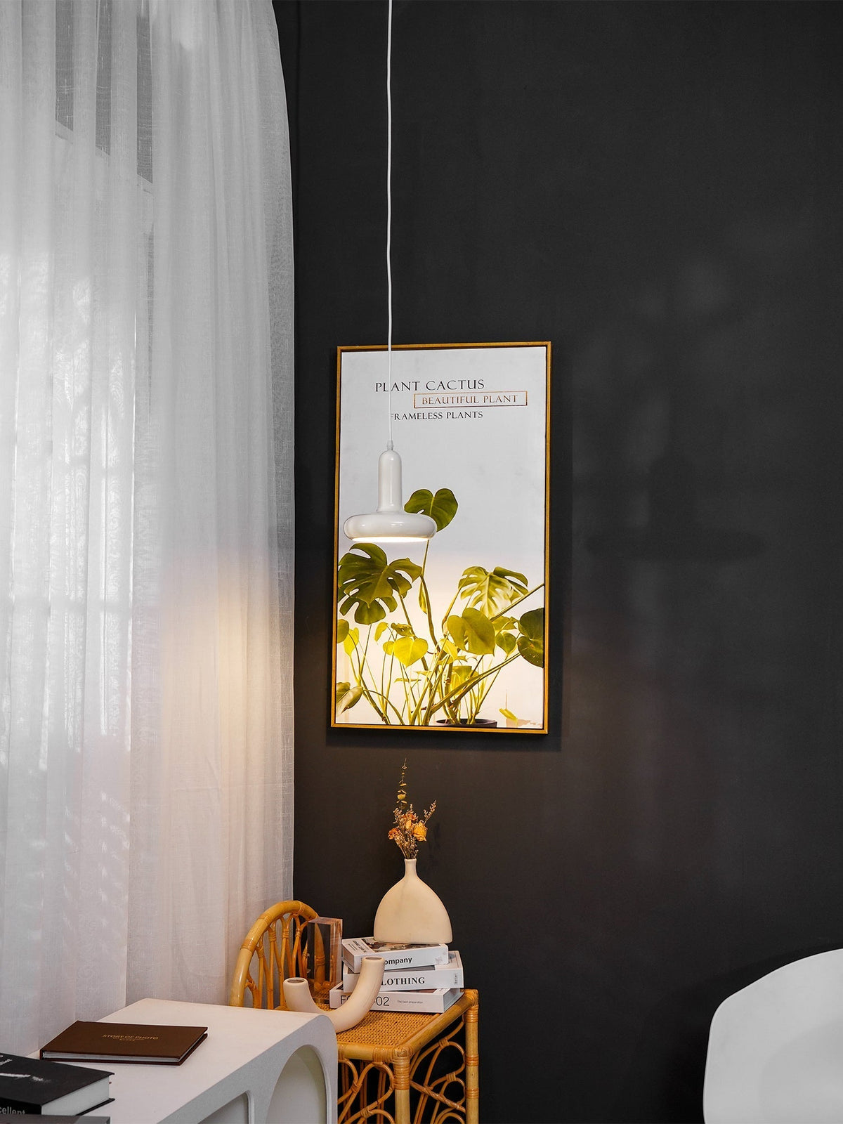 Lunaren lámpara colgante Cozy de estilo clásico Cream