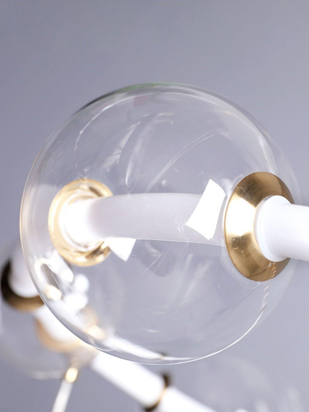 Cera lámpara de araña Bubble transparente Ring Contemporary minimalista